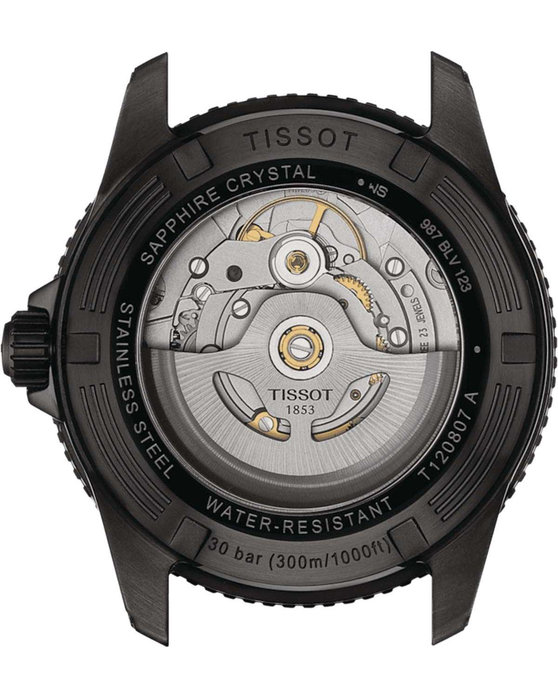 TISSOT T-Sport Seastar 1000 Powermatic 80 Automatic Black Rubber Strap