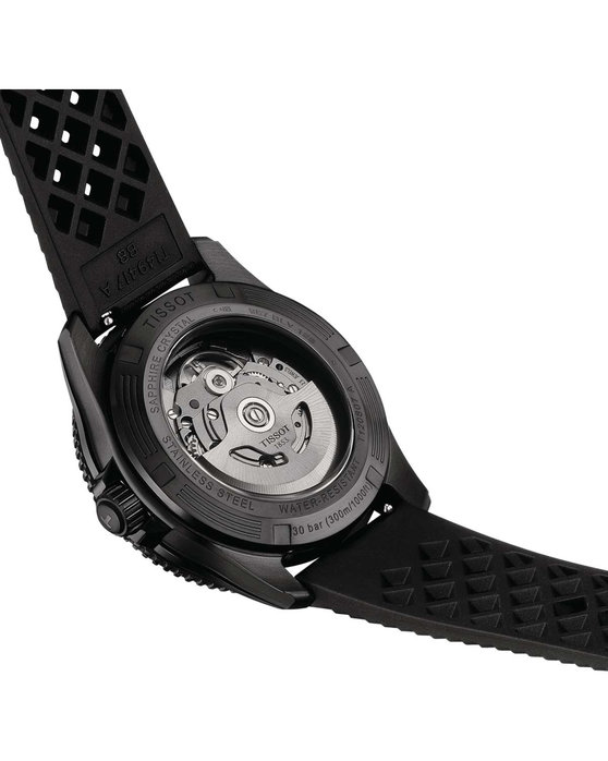 TISSOT T-Sport Seastar 1000 Powermatic 80 Automatic Black Rubber Strap