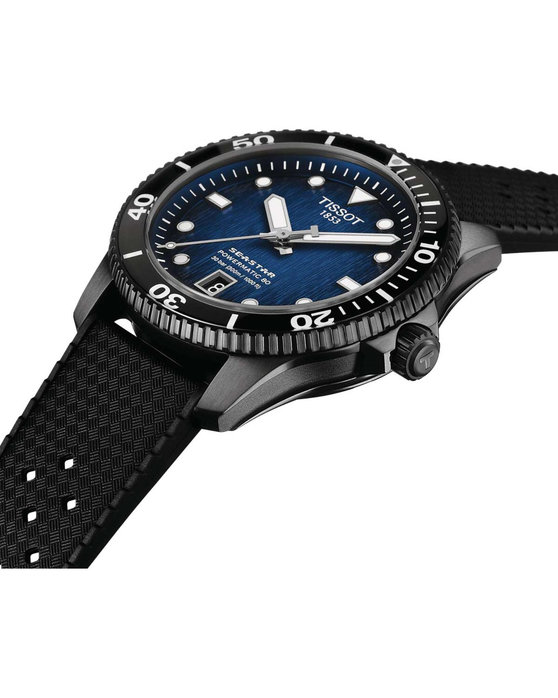 TISSOT T-Sport Seastar 1000 Powermatic 80 Automatic Black Rubber Strap