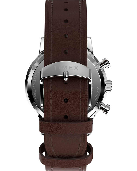 TIMEX Marlin Chronograph Brown Leather Strap