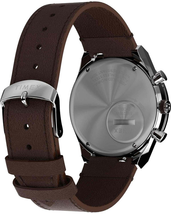 Q Timex Tachymeter Brown Leather Strap