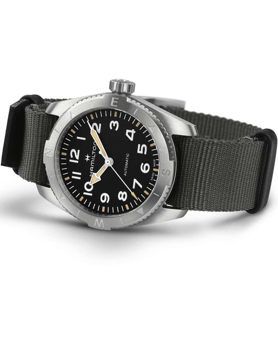 HAMILTON Khaki Field Expedition Automatic Grey Fabric Strap