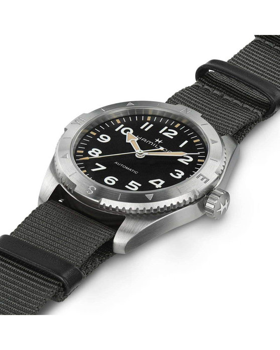 HAMILTON Khaki Field Expedition Automatic Grey Fabric Strap