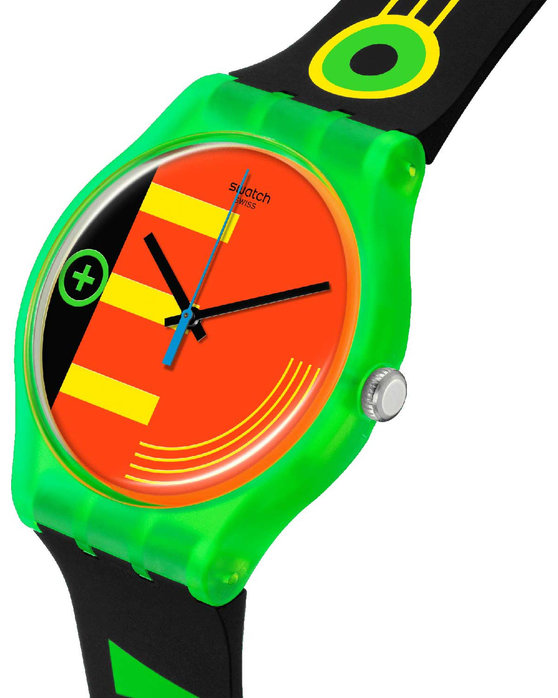 SWATCH Neon Rider Multicolor Silicone Strap