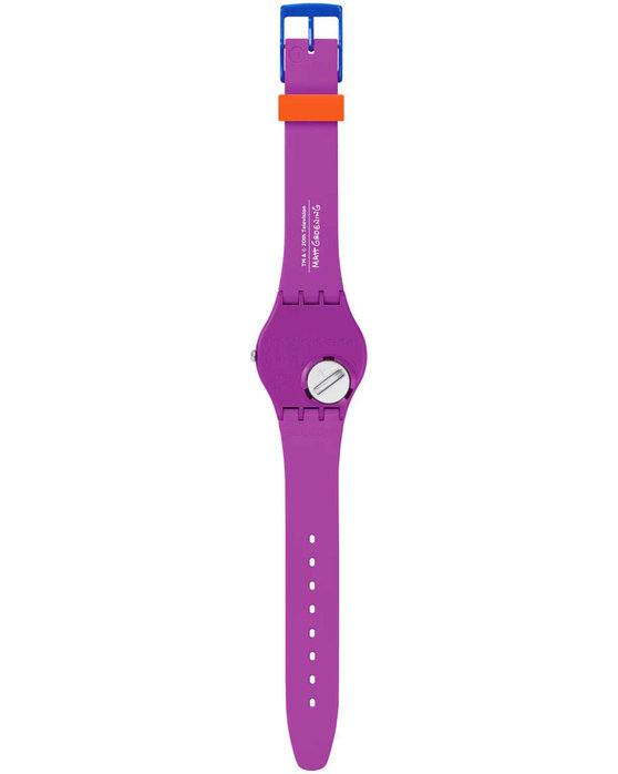 SWATCH Simpsons Class Act Multicolor Silicone Strap