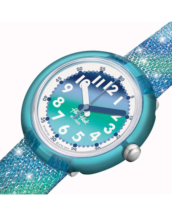 FLIK FLAK Organized Chaos Frozen Rainbow Multicolor Plastic Strap