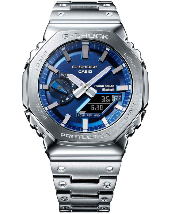 G-SHOCK Tough Solar Chronograph Silver Stainless Steel Bracelet