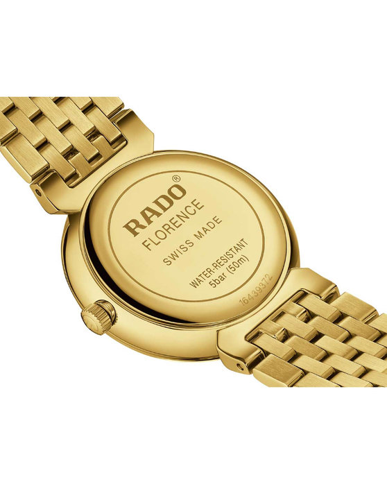 RADO Florence Diamonds Gold Stainless Steel Bracelet (R48915903)