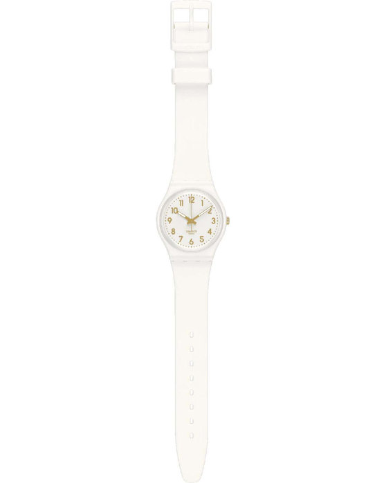 SWATCH White Bishop White Silicone Strap