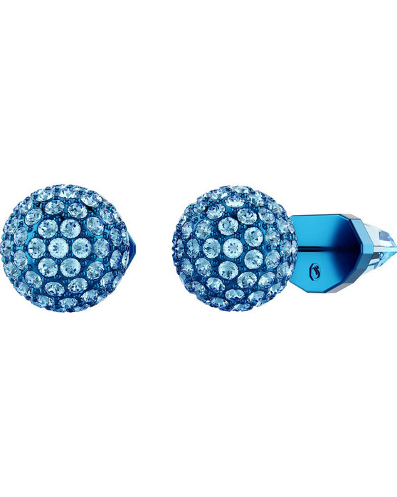 SWAROVSKI Blue Lucent stud earrings pave