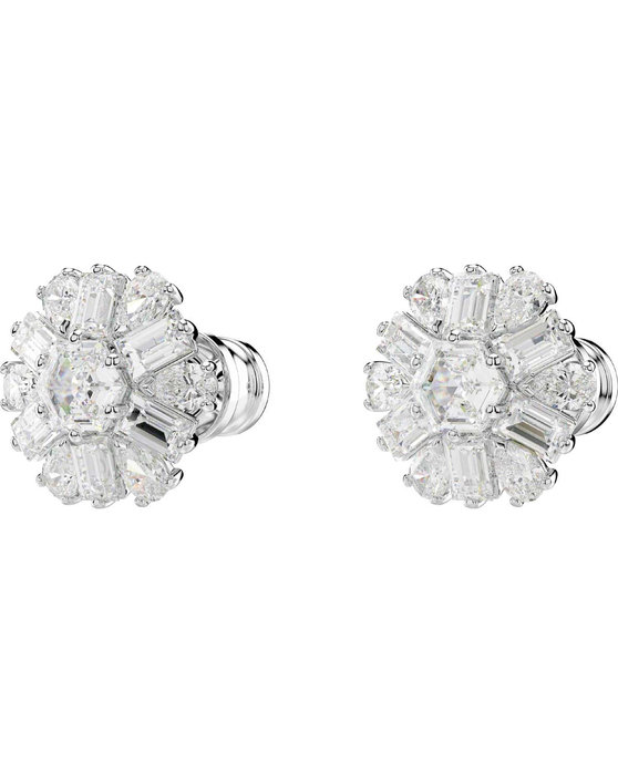 SWAROVSKI White Idyllia stud earrings Snowflake (mixed cuts)