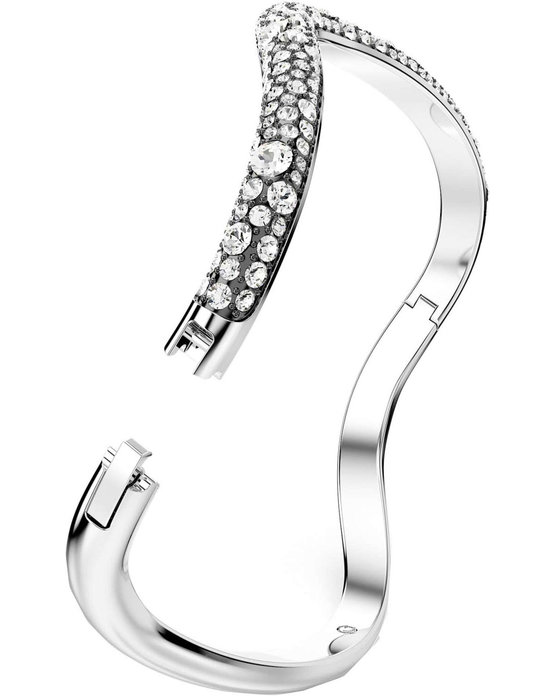 SWAROVSKI White Sublima bangle round cut (Medium)