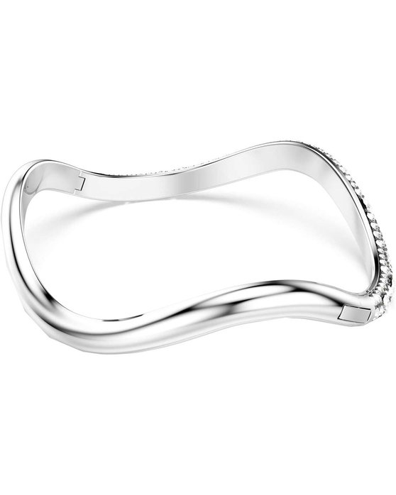 SWAROVSKI White Sublima bangle round cut (Medium)