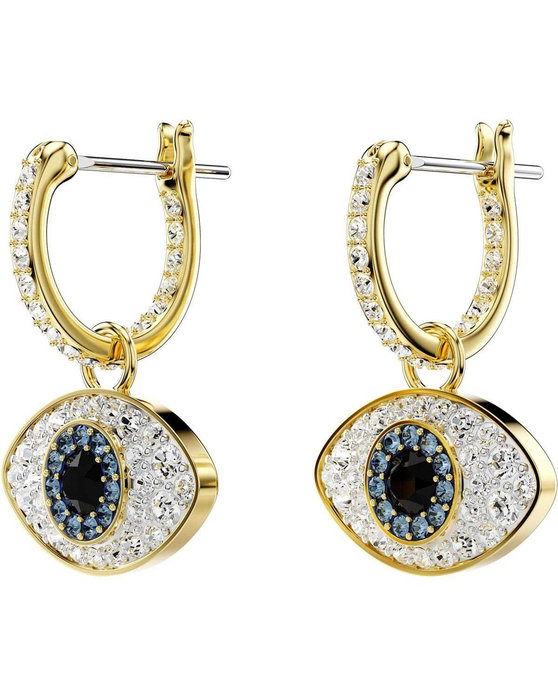 SWAROVSKI Multicolored Symbolica drop earrings Evil Eye