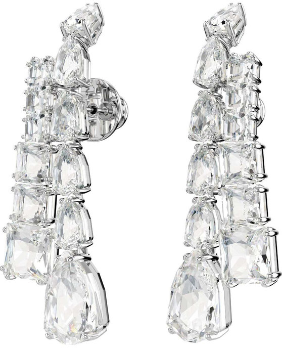 SWAROVSKI White Matrix drop earrings mixed cuts