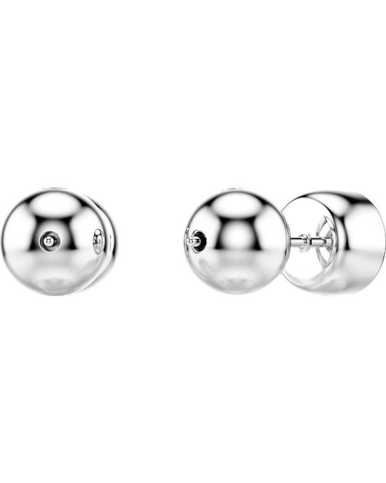 SWAROVSKI White Imber stud earrings round cut