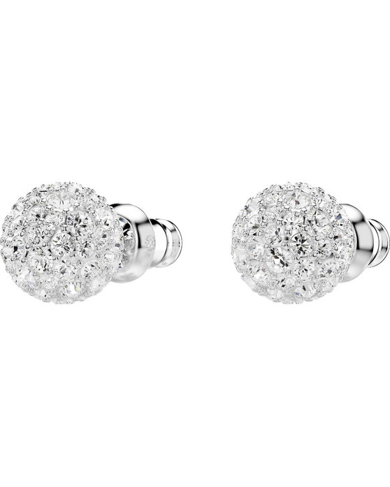 SWAROVSKI White Dextera stud earrings Sphere (round cut)