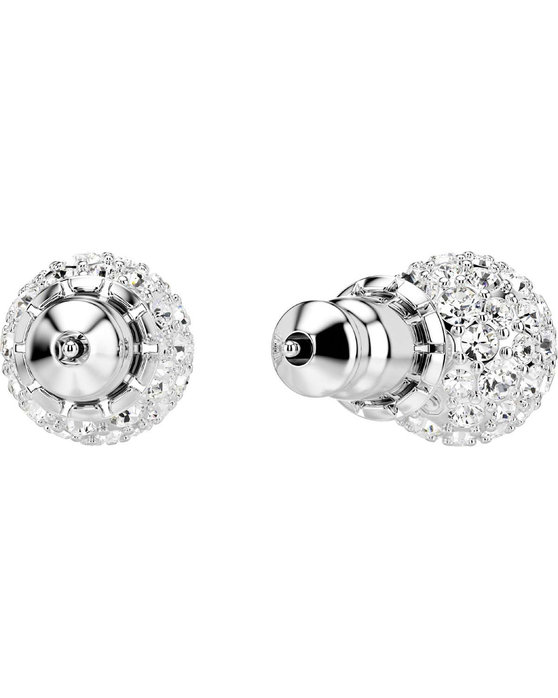 SWAROVSKI White Dextera stud earrings Sphere round cut