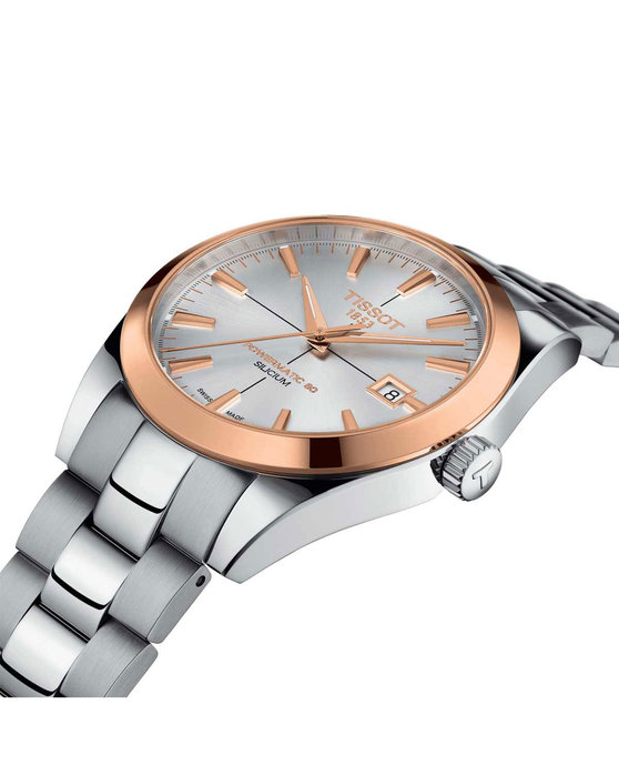 TISSOT Gentleman Powermatic 80 Silicium Solid 18ct Rose Gold bezel