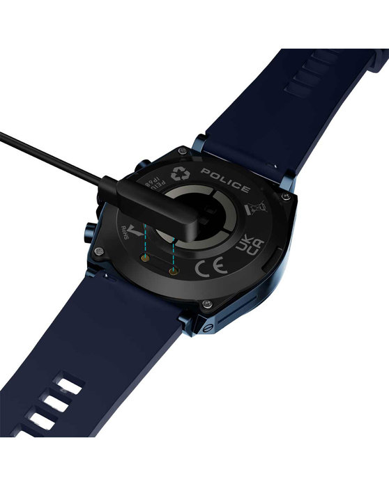 POLICE My.Avatar Smartwatch Blue Silicone Strap