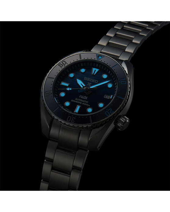 SEIKO Prospex Great Blue Sumo Scuba Divers Automatic PADI Silver Stainless Steel Bracelet Special Edition