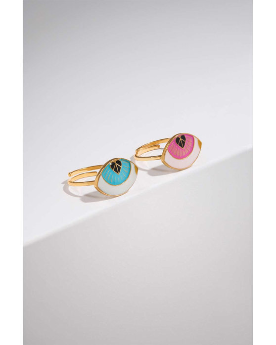 DOUKISSA NOMIKOU Eye Sea You Ring Turquoise (One Size)