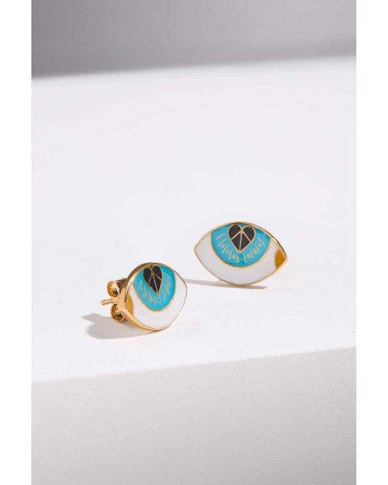 DOUKISSA NOMIKOU Eye Sea You Earrings Turquoise