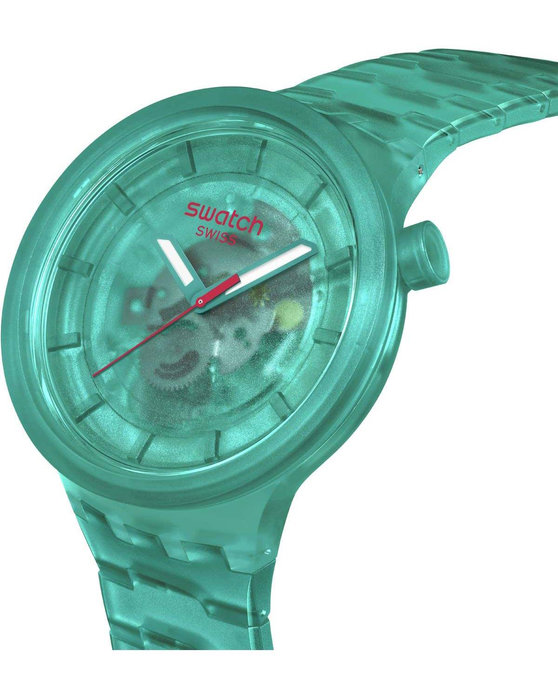 SWATCH Big Bold Colors Of Joy Turquoise Biosourced Bracelet