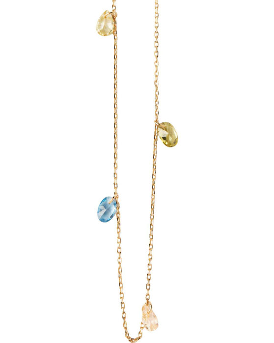 PDPAOLA Color Bloom 18ct Gold-Plated Sterling Silver Necklace with Zircons