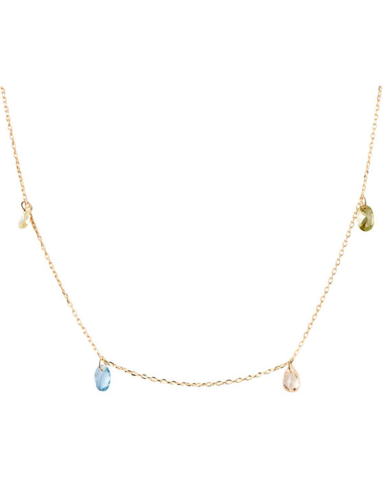 PDPAOLA Color Bloom 18ct Gold-Plated Sterling Silver Necklace with Zircons