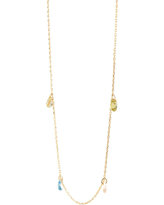 PDPAOLA Color Bloom 18ct Gold-Plated Sterling Silver Necklace with Zircons