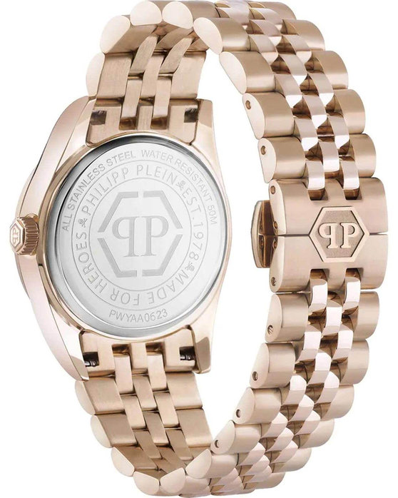 PHILIPP PLEIN Superlative Crystals Rose Gold Stainless Steel Bracelet