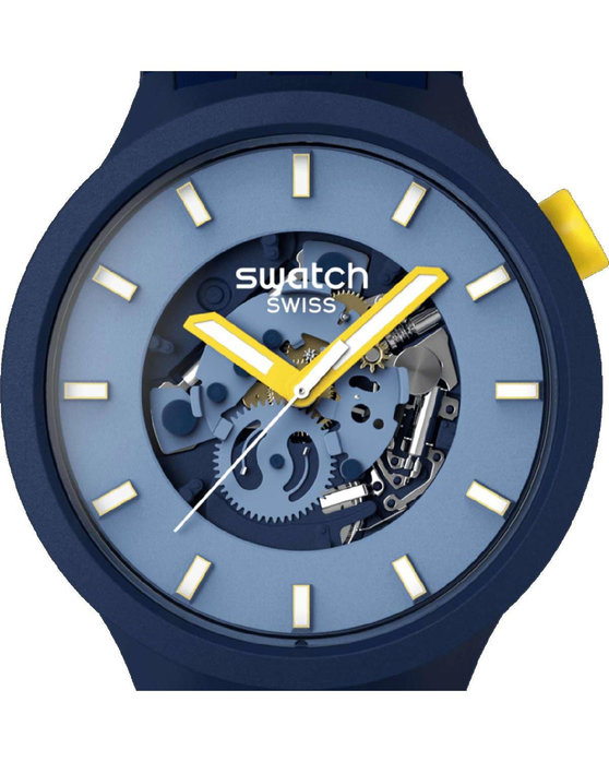 SWATCH Essentials Below The Horizon Two Tone Silicone Strap