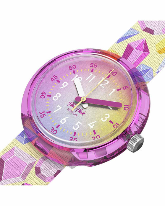 FLIK FLAK Sparkling Gemstones Multicolor Plastic Strap