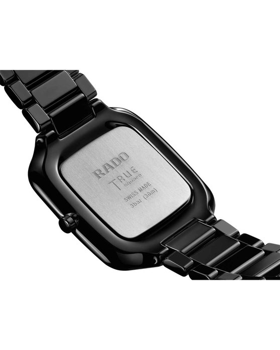 RADO True Square Thinline Black Ceramic Bracelet (R27054162)