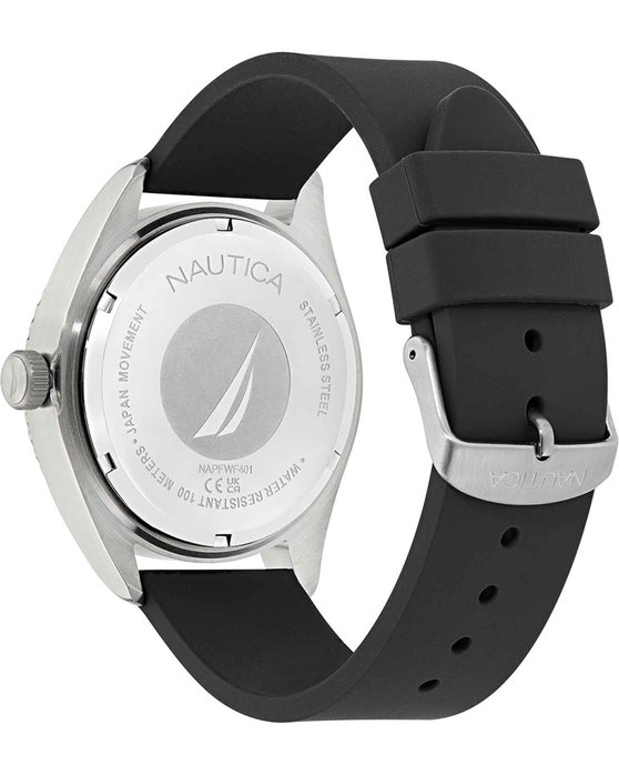 NAUTICA N83 Finn World Black Silicone Strap