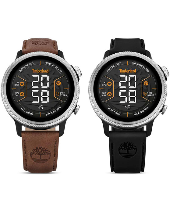 TIMBERLAND Trail Force S1 Smartwatch Brown Leather Strap Gift Set