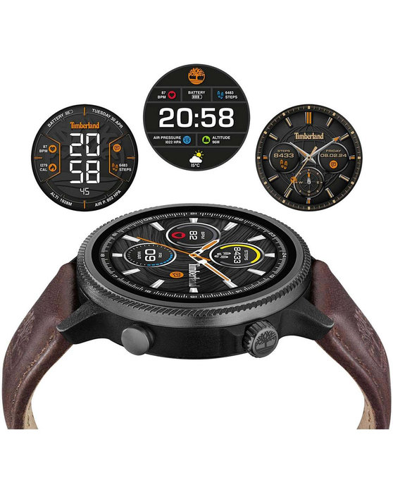 TIMBERLAND Trail Force S1 Smartwatch Brown Leather Strap Gift Set