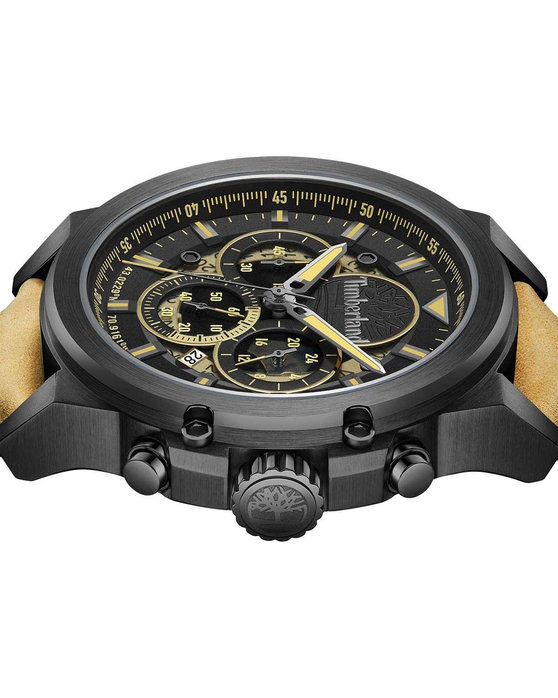 TIMBERLAND Fast Strike Chronograph Brown Leather Strap