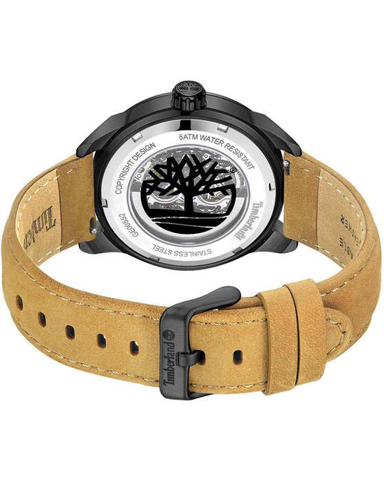 TIMBERLAND Henniker Automatic Brown Leather Strap