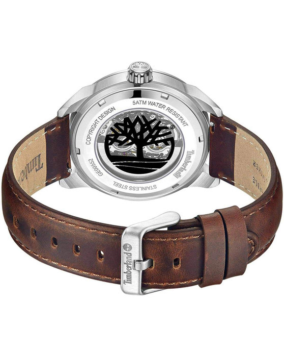 TIMBERLAND Henniker Automatic Brown Leather Strap