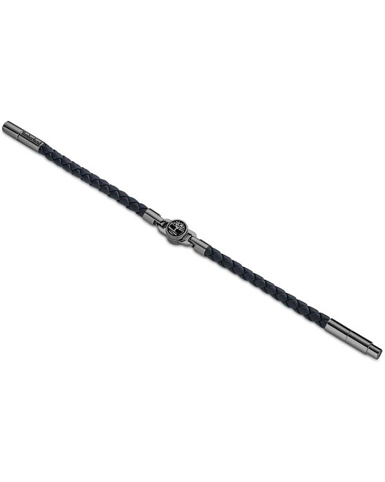 TIMBERLAND Arrowsic Stainless Steel and Leather Bracelet