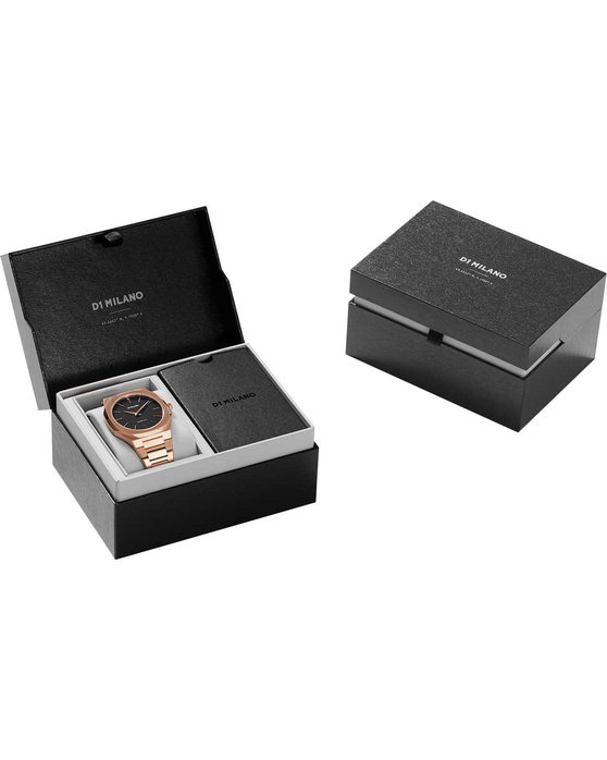 D1 MILANO Ultra Thin Rose Gold Stainless Steel Bracelet