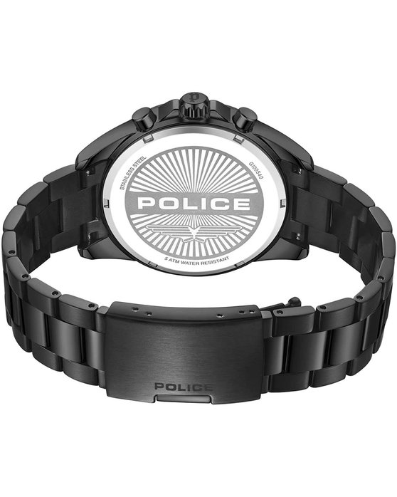 POLICE Burbank Chronograph Black Stainless Steel Bracelet