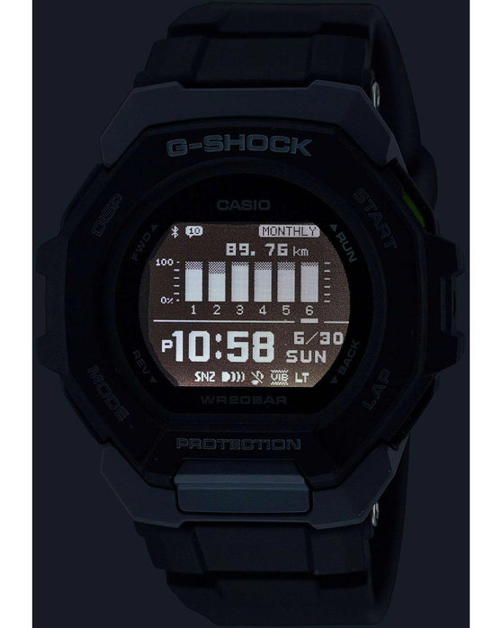 G-SHOCK G-Squad Smartwatch Chronograph Black Bio-based Resin Strap