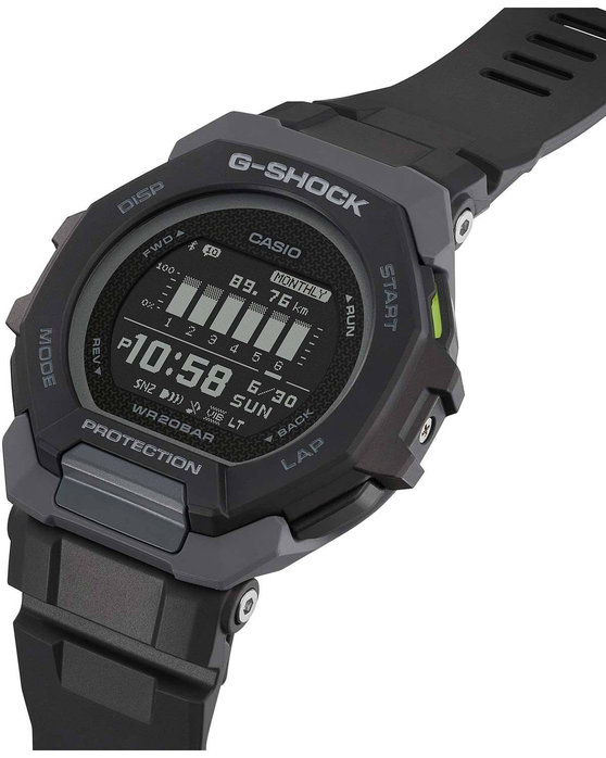 G-SHOCK G-Squad Smartwatch Chronograph Black Bio-based Resin Strap