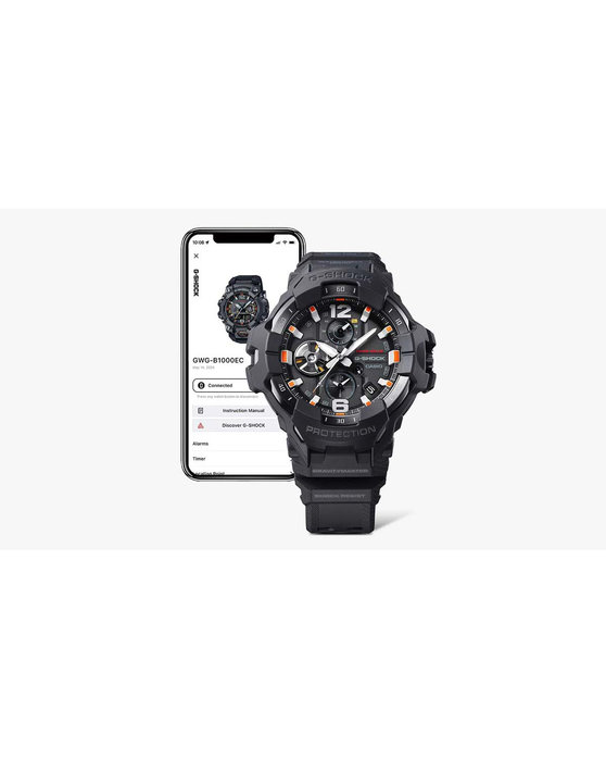 G-SHOCK Master of G Gravitymaster Tough Solar Dual Time Chronograph Black Bio-based Resin Strap