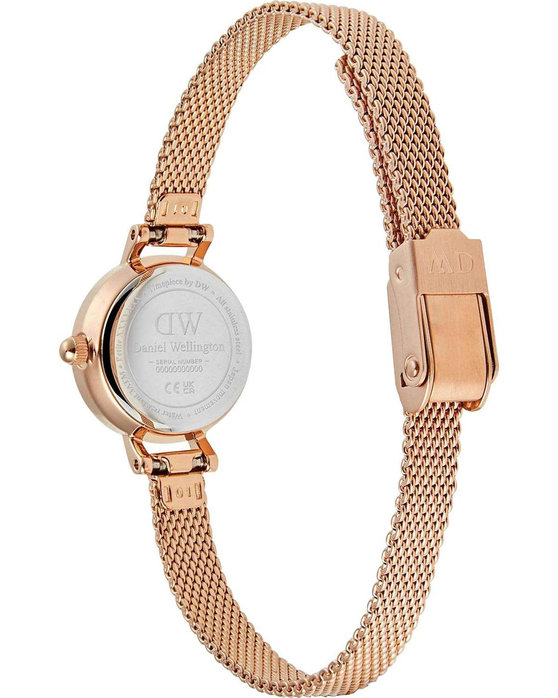 DANIEL WELLINGTON Petite Mini Emerald Melrose Rose Gold Stainless Steel Bracelet 19 mm