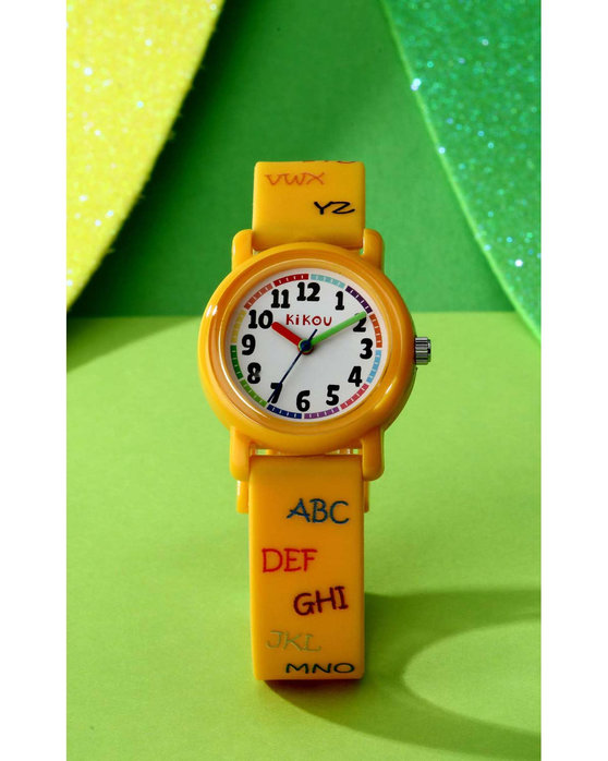 KIKOU Cartoon Yellow Plastic Strap