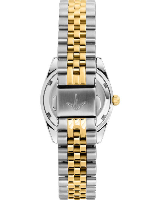 LUCIEN ROCHAT Bienne Diamonds Two Tone Stainless Steel Bracelet